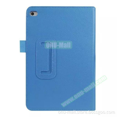 Logo Branding Free Flip Stand Leather Tablet Cover for iPad Mini 4 Case